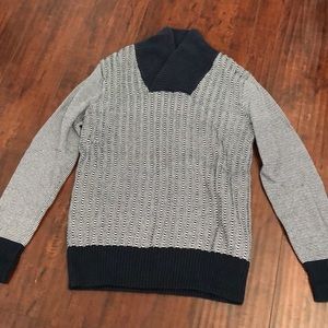 Blue Navy turtle neck/cowl sweater